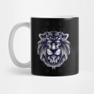 lion head mask Mug